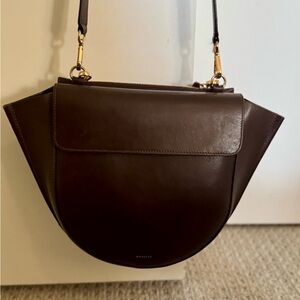 Wandler Hortensia Medium - dark burgundy brown